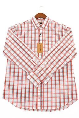 NEW TOM BECKBE men's long sleeve plaid shirt in tile